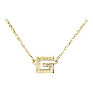 GIVENCHY Gold Pendant with Rhinestones.